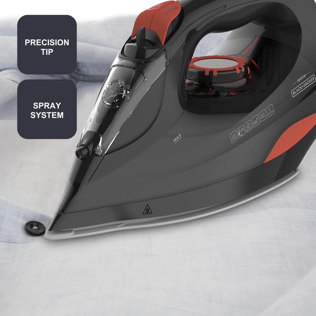 Thumbnail 6 de Black+Decker BXIR3000E ferro da stiro a vapore 3000 W con piastra ceramica e colpo vapore 200 g/min