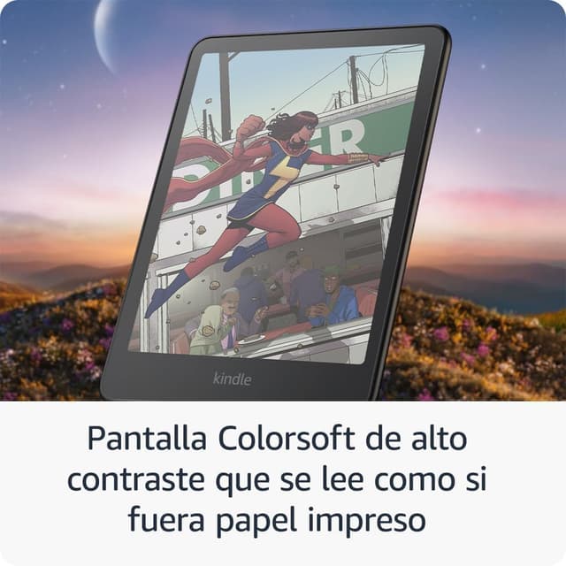 Thumbnail 3 de Amazon Kindle Colorsoft 16 GB con funda de piel café
