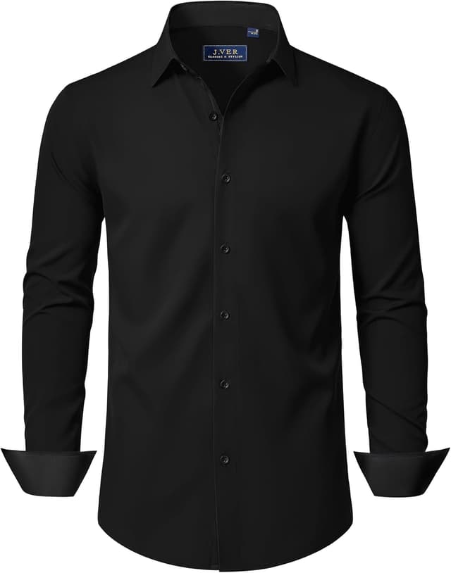 Thumbnail 6 de J.VER Herren Hemd Langarm Stretch – Regular Fit Businesshemd für Büro, Hochzeit & Alltag
