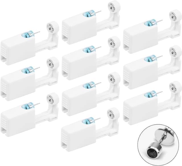 Detalle de Aucuu Perceur d’oreille auto-perçant : kit de pistolets de piercing jetables en acier inoxydable