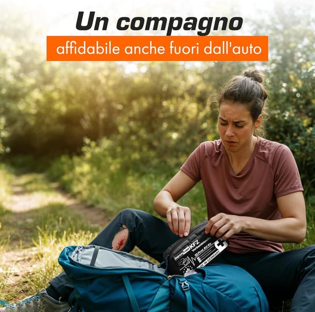 Thumbnail 5 de Upgrade4cars Kit di Pronto Soccorso 2026 Rosso