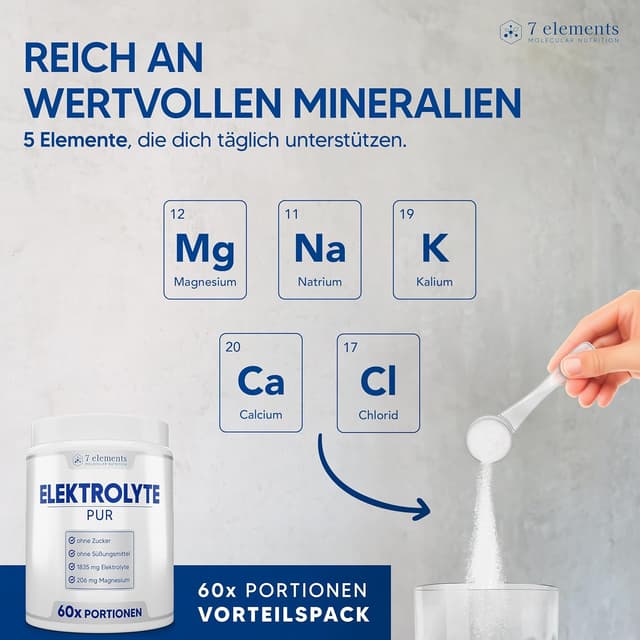 Thumbnail 5 de Elektrolyte PUR 420g Elektrolytgetränk