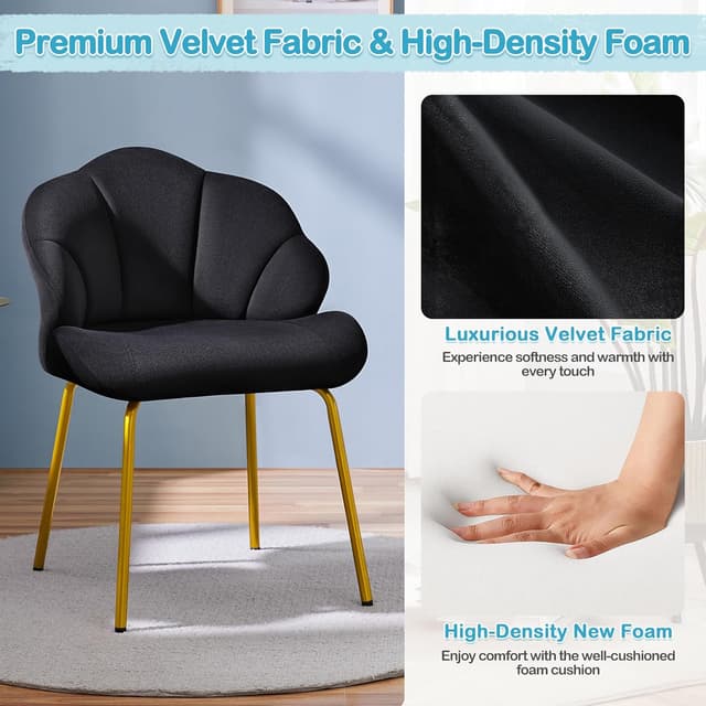 Thumbnail 6 de Yaheetech Poltrona in Velluto 136 kg