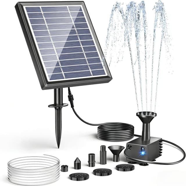 Detalle de POPOSOAP solar water pump kit 3W