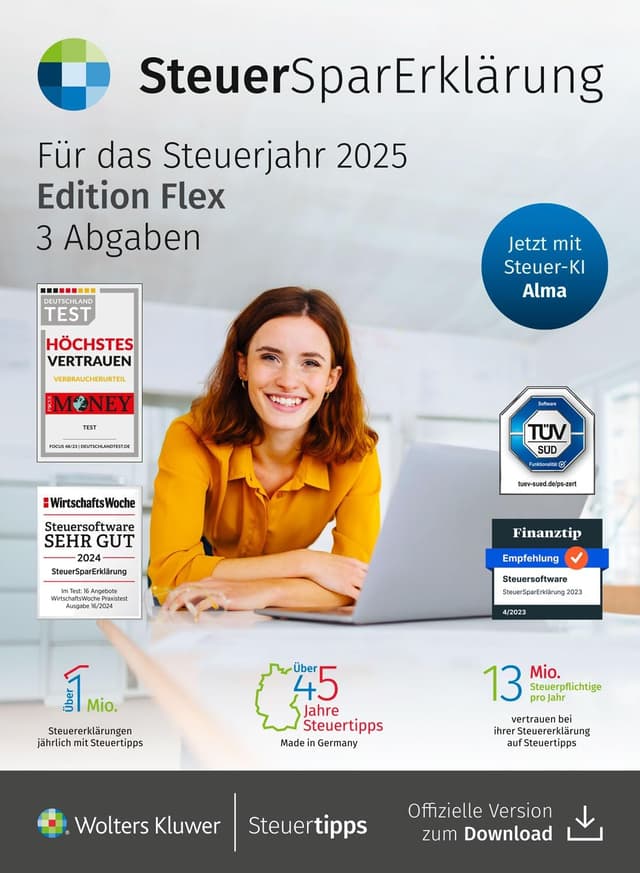 Imagen de SteuerSparErklärung Flex 2026 Steuersoftware 🧾 en OfertitasTOP