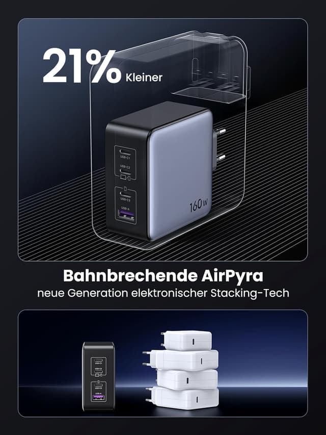 Thumbnail 5 de UGREEN Nexode X 160W USB-C LadegerĂ€t đ