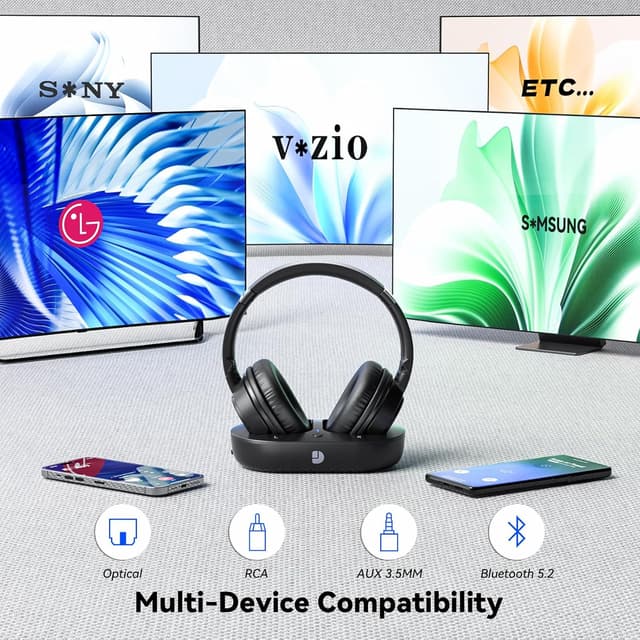 Thumbnail 5 de Dytole Wireless Headphones for TV 65-Hour Battery