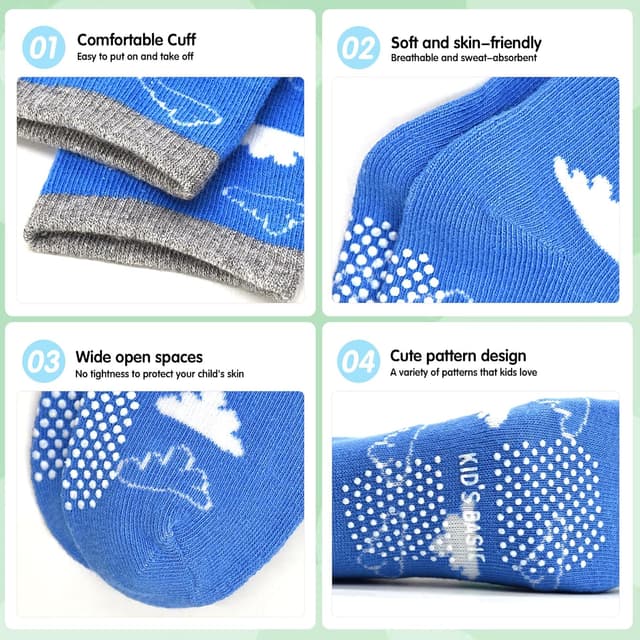 Thumbnail 2 de GRPSKCOS Antirutschsocken Kinder Stoppersocken