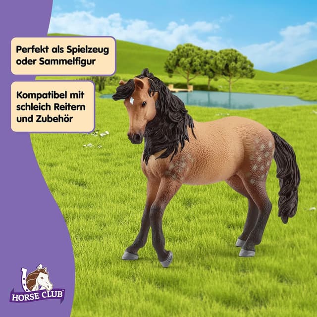 Detalle 2 de Schleich Horse Club Andalusier Stute 14894 – detailgetreues Pferdespielzeug für Kinder ab 5 Jahren
