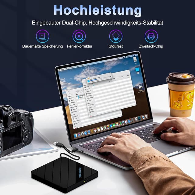 Thumbnail 5 de 8-in-1 Externes DVD-Laufwerk für Laptop mit USB 3.0 ⌚🎬