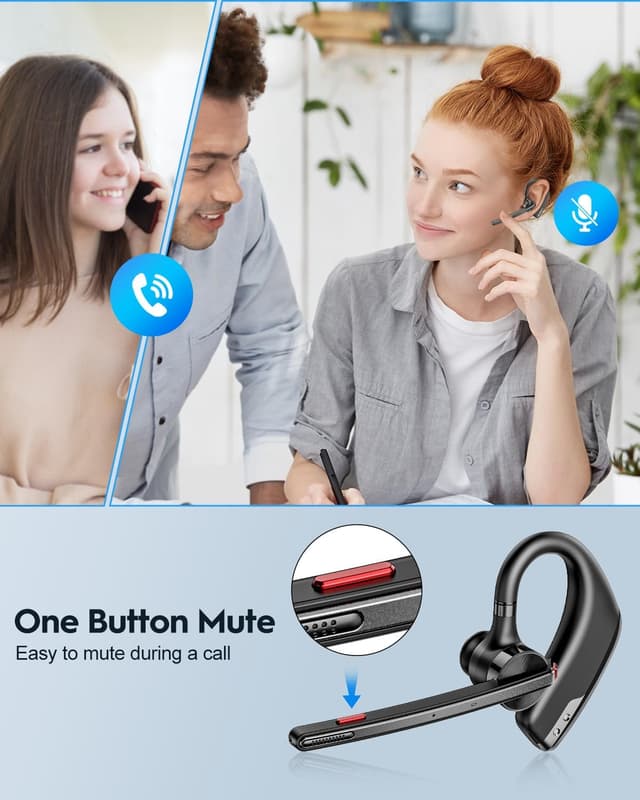 Thumbnail 6 de New Bee V5.2 Bluetooth-Headset 80 Std. Laufzeit