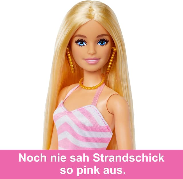 Thumbnail 3 de Barbie HPL73 Badepuppe mit Strand-Set