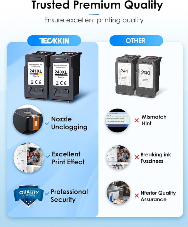 Thumbnail 5 de TECKKIN PG-240XL CL-241XL Ink Combo 630/560