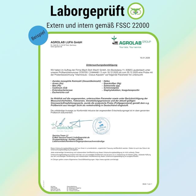 Detalle 2 de Vitamineule® Cissus Quadrangularis 400 mg Kapseln