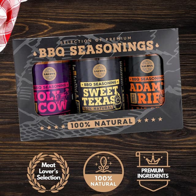 Thumbnail 1 de SALDVA Pack de 3 rubs BBQ 🍖