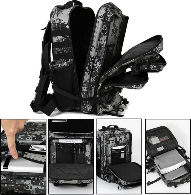 Thumbnail 4 de QT&QY 25L Tactical Military Backpack for Men