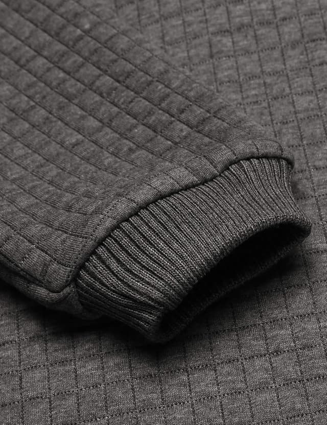 Detalle de COOFANDY Pull à capuche pour homme hipster Gym à carreaux avec cordon