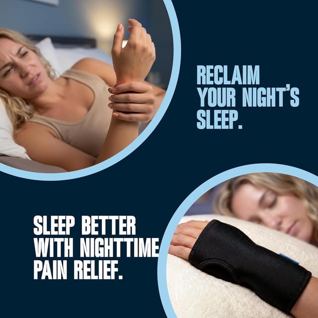 Thumbnail 6 de ComfyBrace Carpal Tunnel Wrist Brace, Pack of 2 🩹