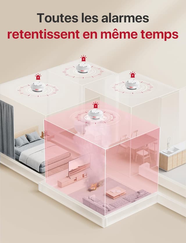 Thumbnail 3 de X-Sense FS61 détecteur de fumée connecté 50 🏠