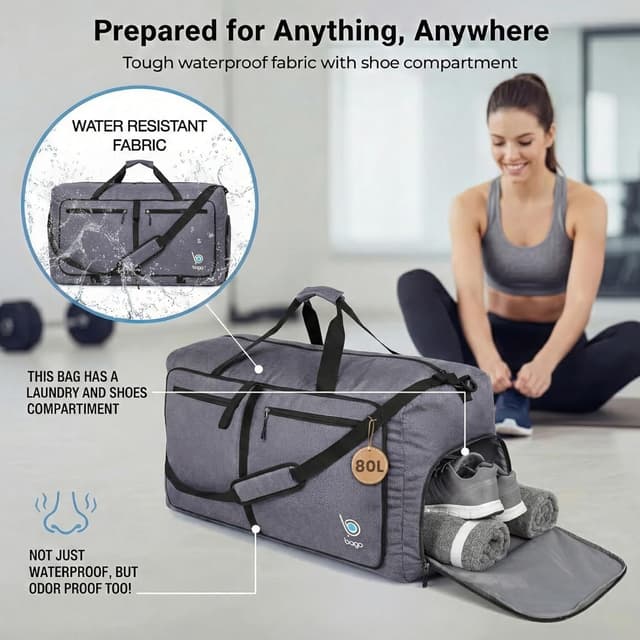 Detalle de bago Holdall bag 80L with shoe compartment