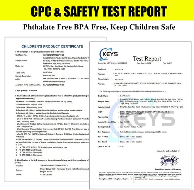 Thumbnail 6 de LANGXUN Soft Plastic Ball Pit Balls 50 100 200 🪀