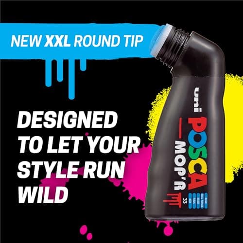 Thumbnail 3 de Posca Marcador Mop'R Pcm-22 con 8 puntas de 3–19 mm】