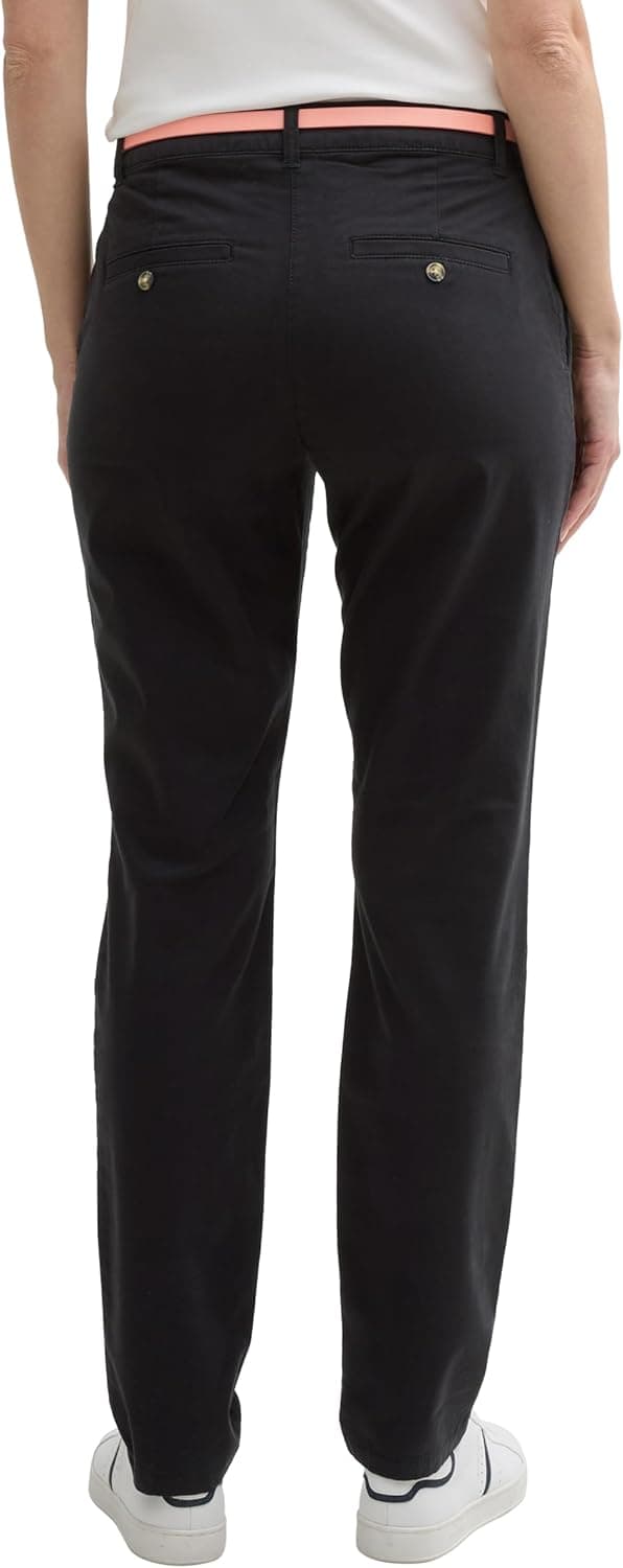 Detalle de Tom Tailor 1016542 Pantaloni chino slim donna con elastan