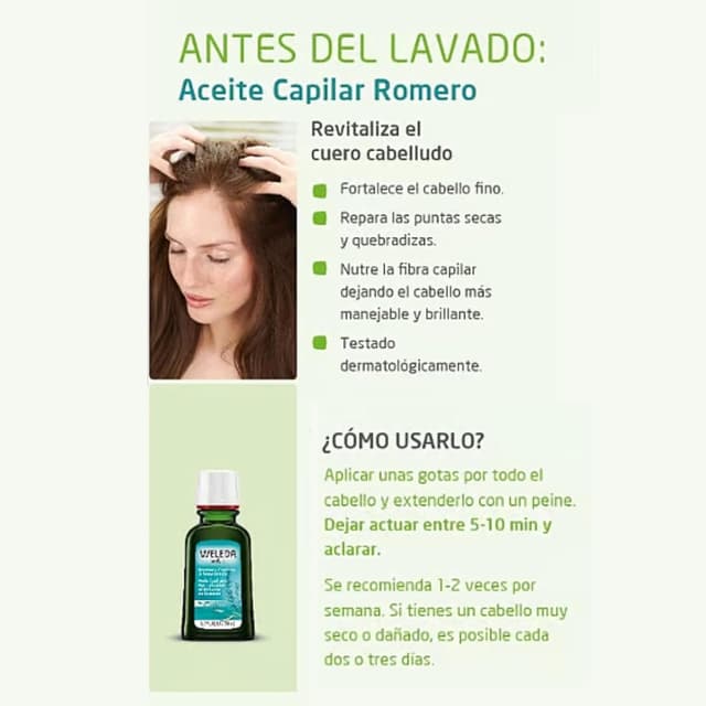 Thumbnail 4 de Weleda Aceite Capilar Nutritivo 💧 Para Cabello Seco y Brillante