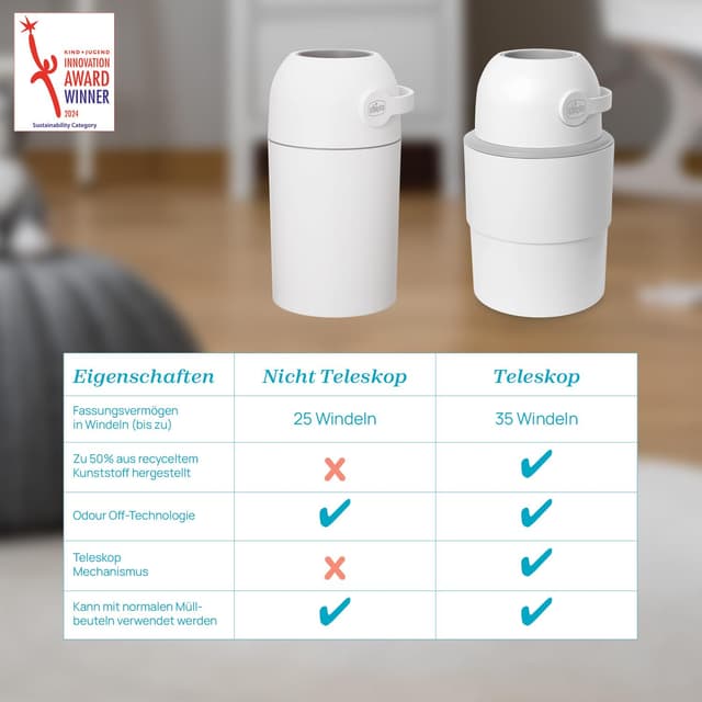 Thumbnail 5 de Chicco Teleskop-Windeleimer 35 Windeln 🗑