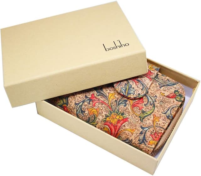 Thumbnail 6 de Boshiho Vegan Cork Wallet with Zipper Pocket and 8 Card Slots (Women’s Purse)