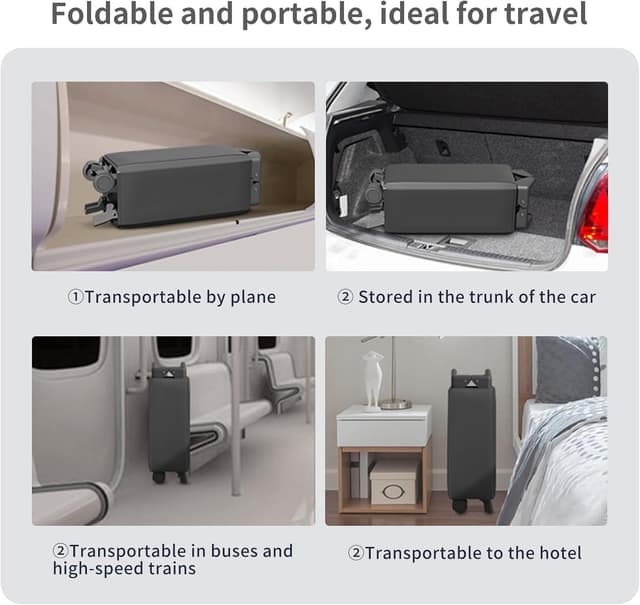 Detalle de NidoDulce Portable Travel Cot & Bedside Crib with Mattress, Changing Table & Storage Organiser