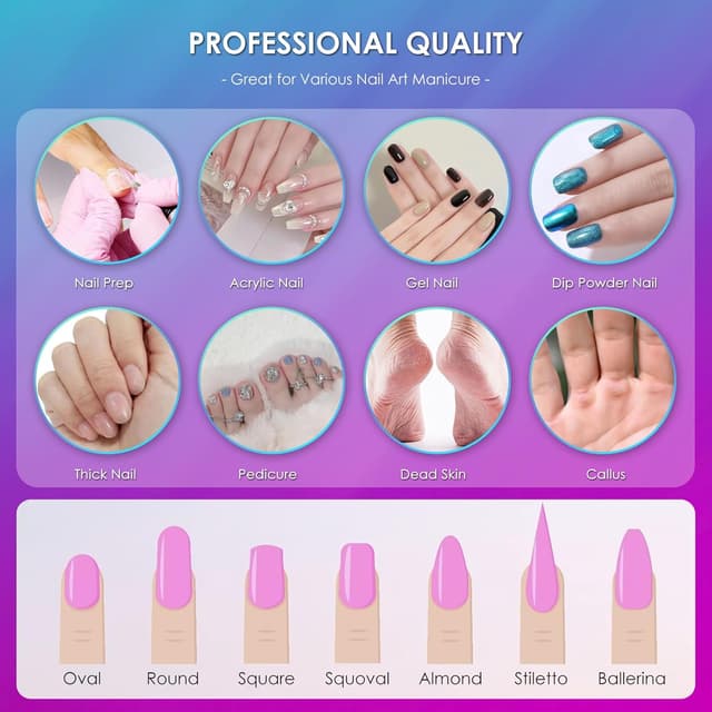 Thumbnail 6 de 26-teiliges Nagelfräser Bits Set 3/32 Zoll