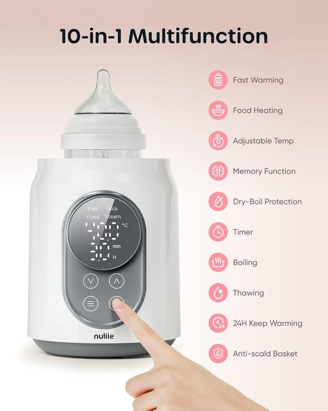 Detalle de Nuliie Baby Bottle Warmer 10-in-1 with Digital LCD