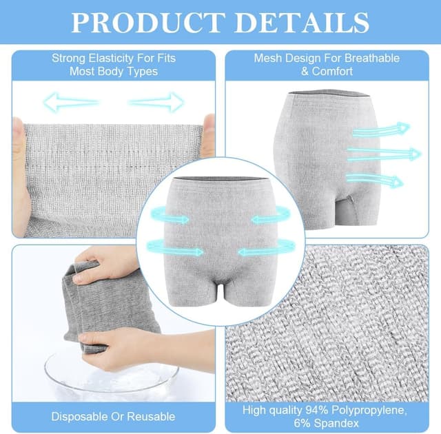 Detalle 2 de ACWOO Postpartum Disposable Knickers 9pcs Maternity Underwear