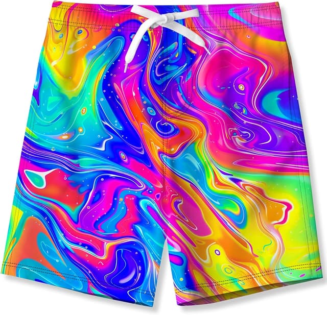 Thumbnail 6 de Kids4ever Boys Swimming Shorts Funny Printed Quick Dry Beach Board Trunks (6–14 Years)