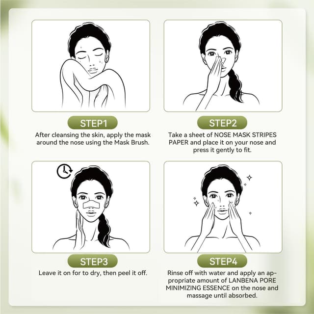 Thumbnail 6 de LANBENA 2.0 Blackhead Nose Pore Strips 60pcs