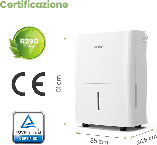 Thumbnail 6 de COMFEE' MDDF-16DEN7 WF Deumidificatore 16 L/24h per 32 m²