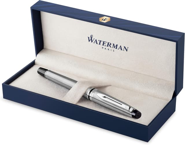 Detalle de Waterman Expert pluma estilográfica acero inoxidable