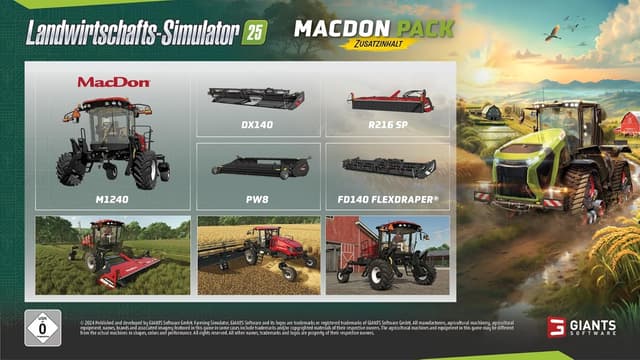 Detalle de Landwirtschafts-Simulator 25: Day One Edition (XBX) – mit MacDon-Pack und New Holland CR 11 Gold Edition