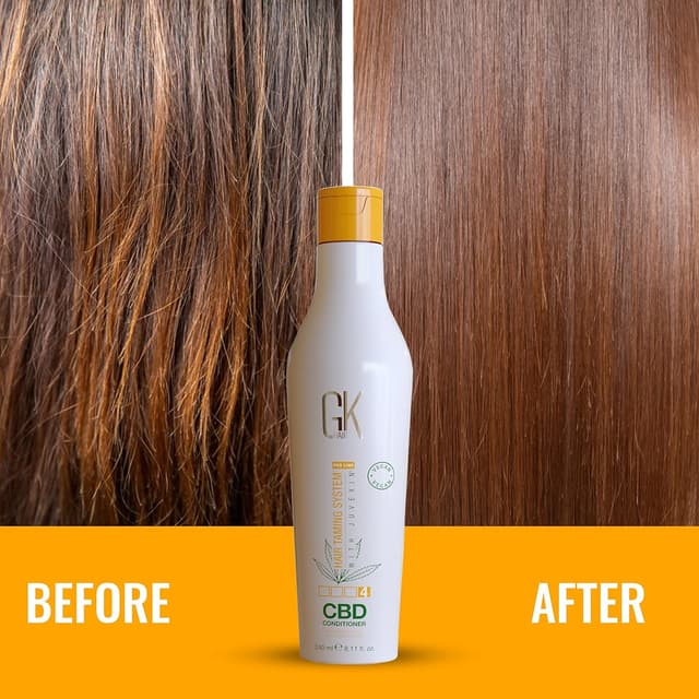 Detalle 2 de GK Hair Global Keratin Hemp Conditioner (240 ml) – feuchtigkeitsspendend, für coloriertes & geschädigtes Haar