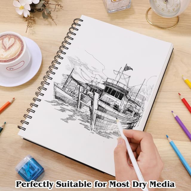 Thumbnail 5 de A4 Sketchbook 160gsm, 60 Sheets drawing pad