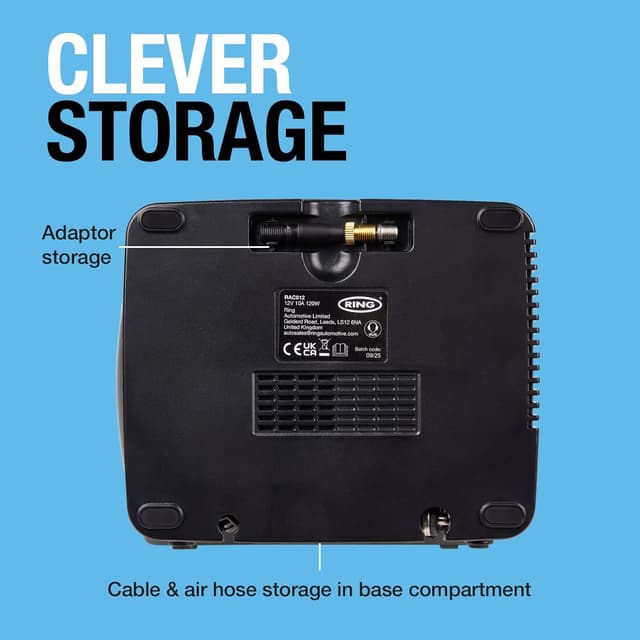 Thumbnail 5 de Ring TyreInflate 20 Digital Tyre Inflator with three adaptors 📈
Ring TyreInflate 20 Digital Tyre Inflator with three adaptors 📈
