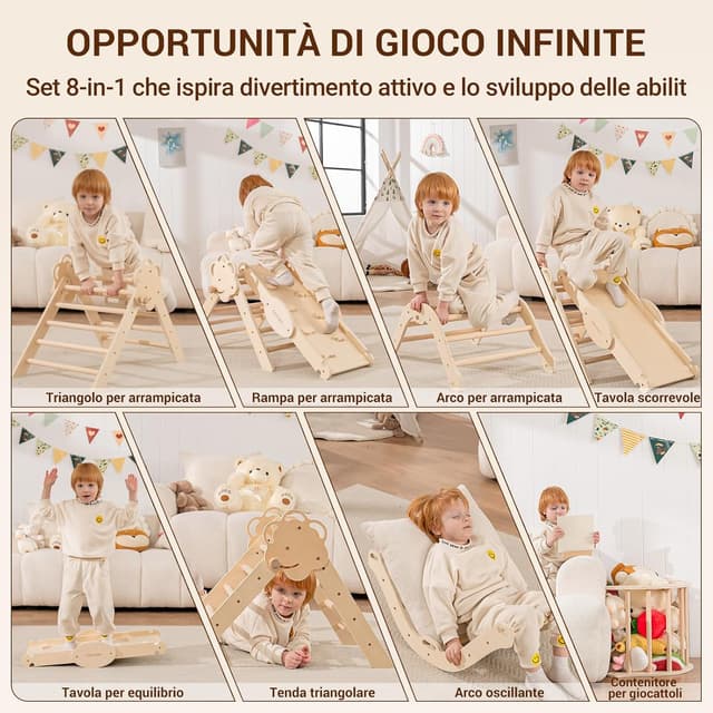 Thumbnail 1 de COSYLAND Set di Arrampicata 8 in 1 80 kg