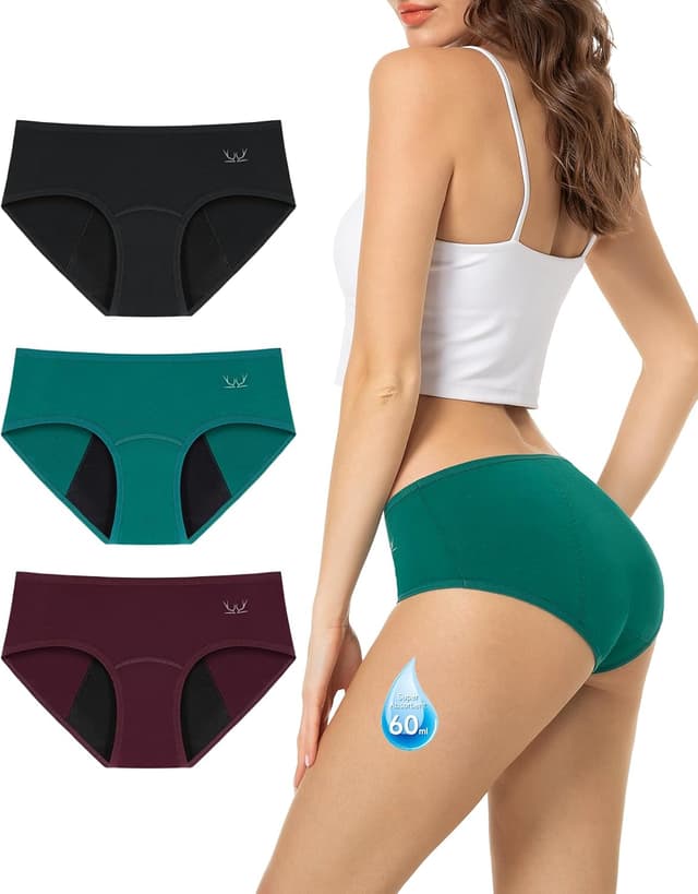 Imagen de TANSTC Mutande Mestruali Cotone 3 Pack 4 strati en OfertitasTOP