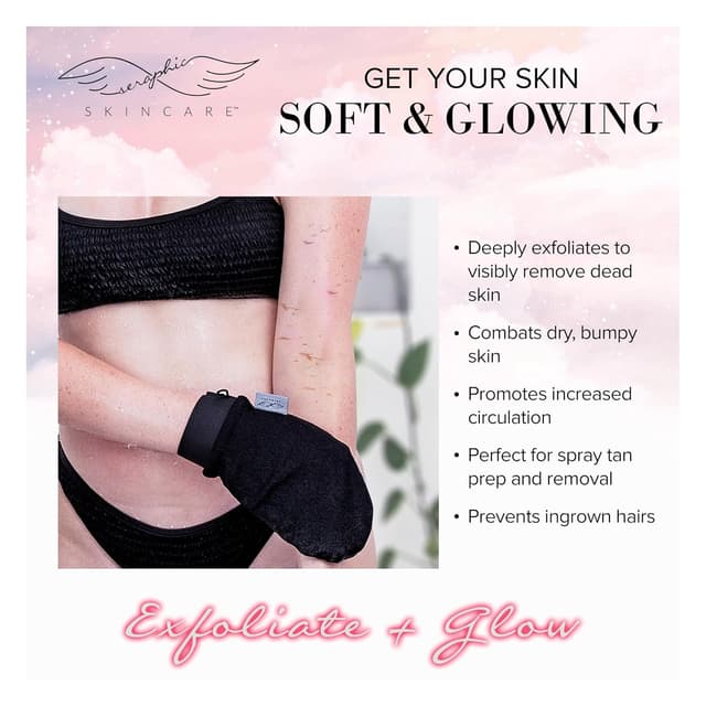 Thumbnail 4 de Seraphic Skincare Exfoliating Mitt – 2pc ⚙