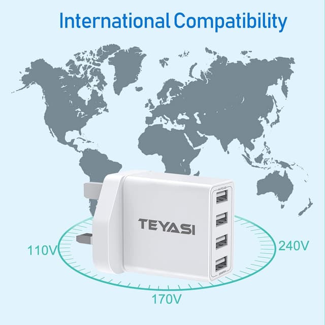 Thumbnail 5 de USB Plug Multi USB Charger 25W