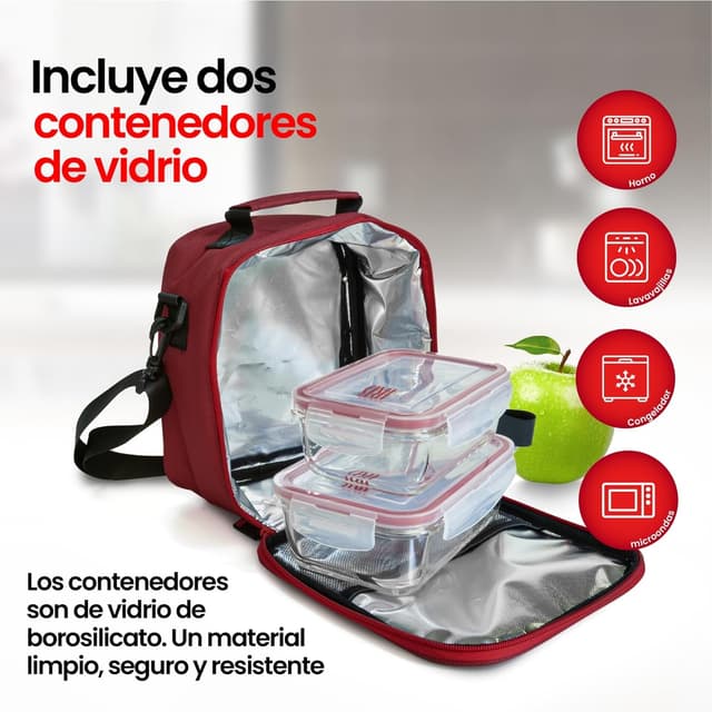 Thumbnail 2 de Bolsa Termica 3,8l con 2 Tuppers Cristal