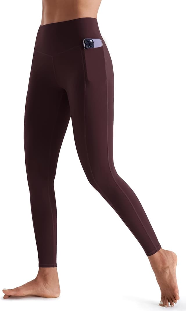 Detalle 2 de JOYSPELS Women’s Gym Leggings with Pockets (High Waisted Tummy Control) – Full Length & Capri