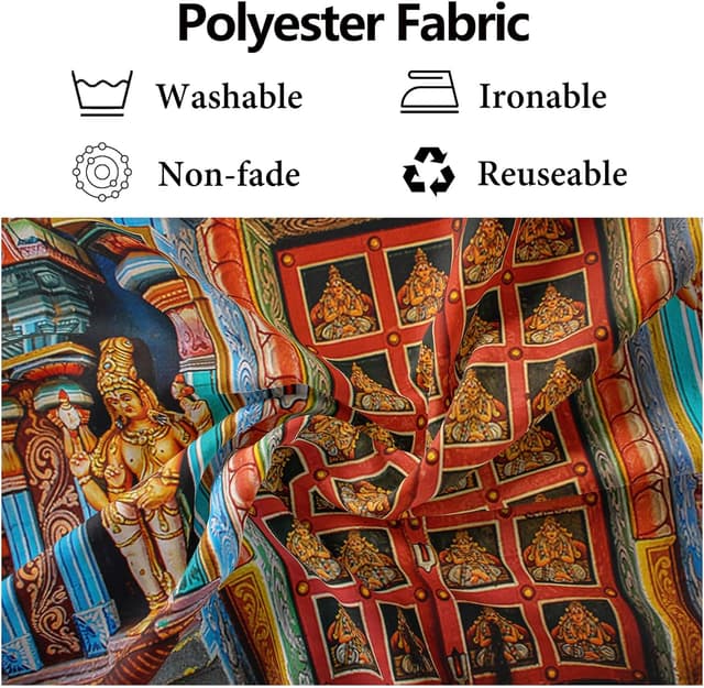 Detalle de CORFOTO 7x5ft colourful India Tanjore temple door backdrop fabric for Indian-themed parties