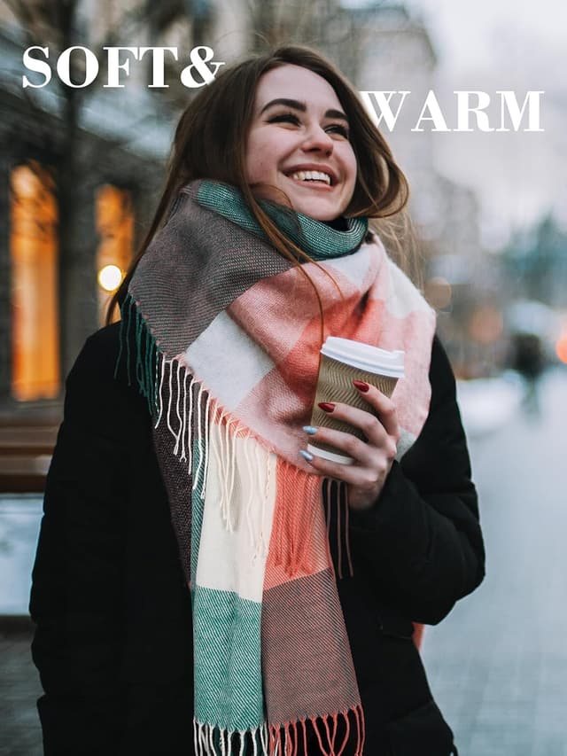 Thumbnail 2 de Echarpe femme hiver cachemire, cadeau original đŹ